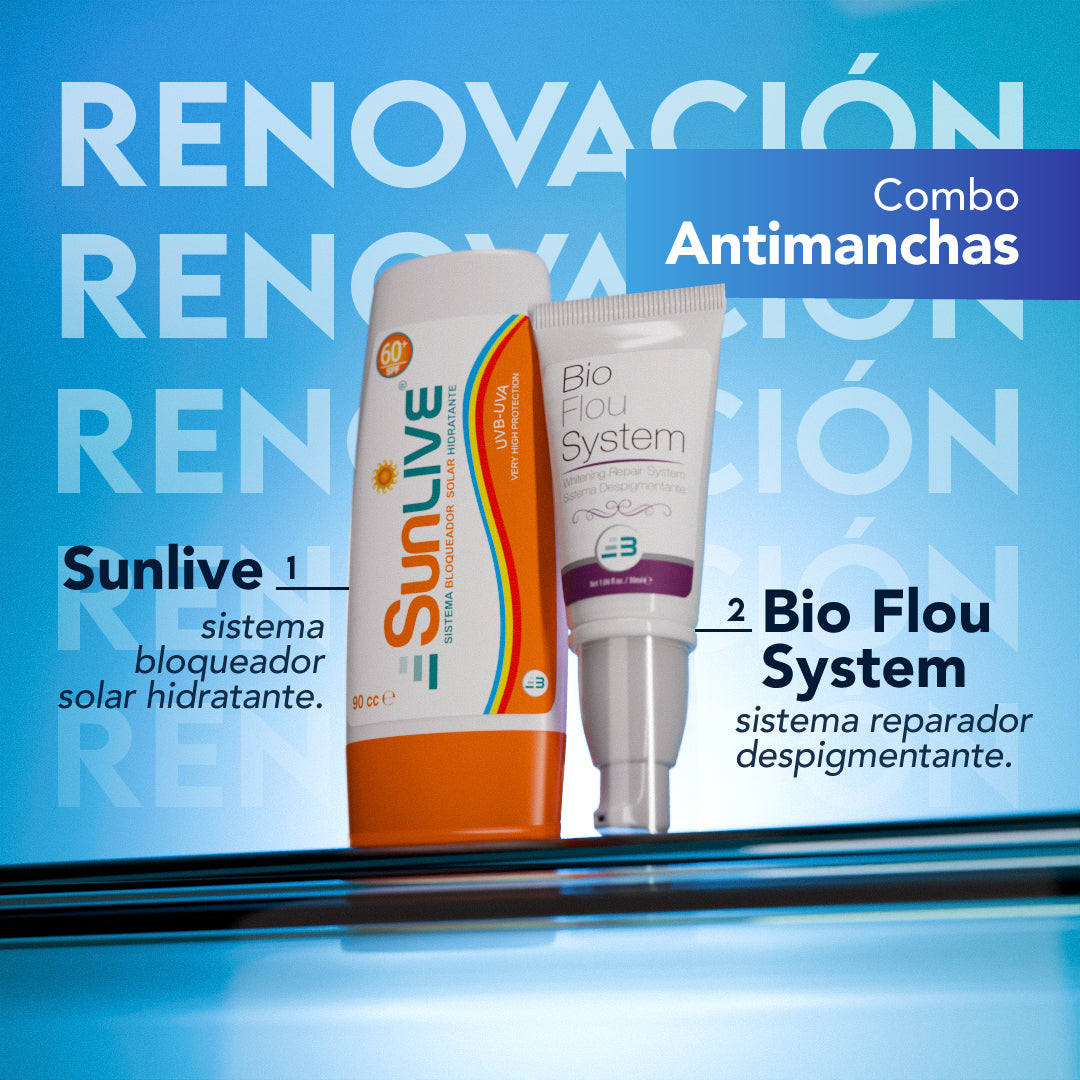 Combo Antimanchas Sunlive + Bio Flou